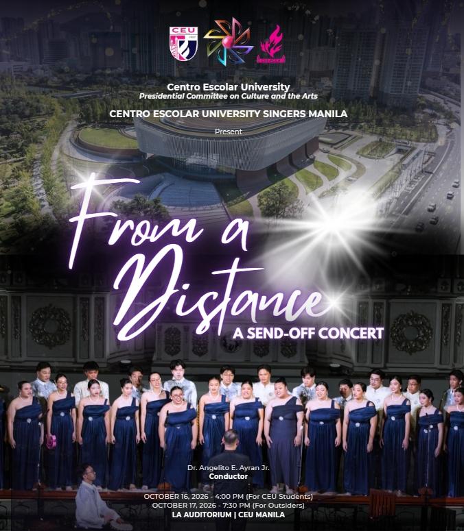 From a Distance - A Send-Off Concert Poster